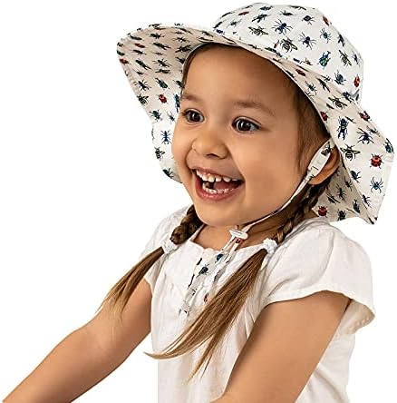 Adjustable Cotton Floppy Sun Hat for Boys - 50 UPF Protection