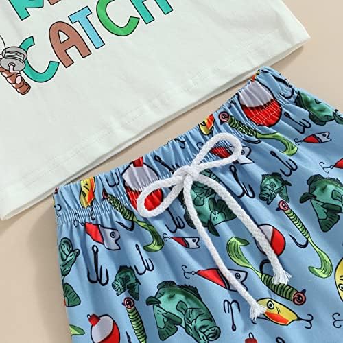 Meiweileya Toddler Boys Elastic Shorts Set