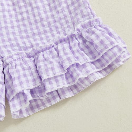 Gingham Shorts for Kids Casual Diaper-Ready Summer