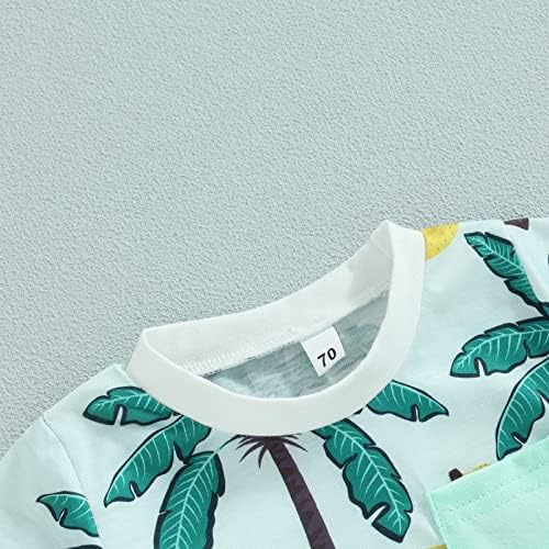 MABABY Newborn Toddler 12-18 Months Beach Short Sleeve Set