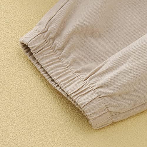 Jogger Pants for Kids Beige Pull-On Enjoyable Activity
