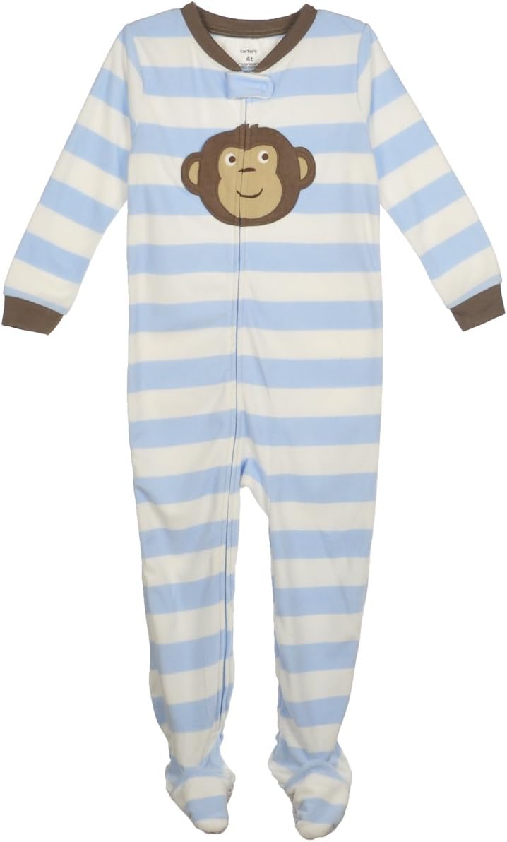 Carters Little Boys Toddler Fleece Sleeper 4T Blue
