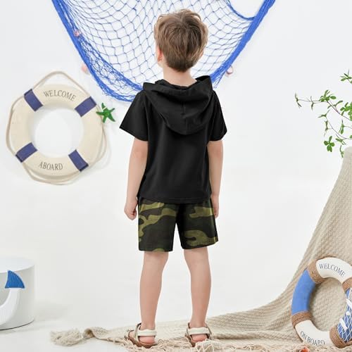 SanMio Toddler Boys Summer Casual Hole-Free Short Sets