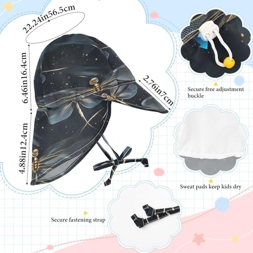 J JOYSAY Dragonflies Toddler Sun Hat UPF 50