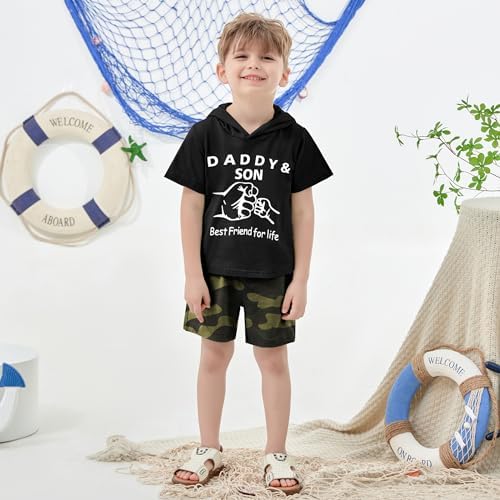 SanMio Toddler Boys Summer Casual Hole-Free Short Sets