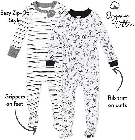 Perfect for Newborns Infants 100 Organic Cotton Footed Pajamas