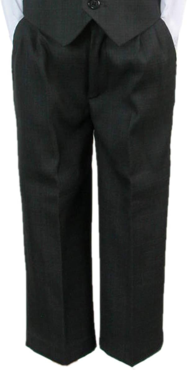 Little Boys Charcoal Dress Pants - 3-6 Months - Soft Comfortable