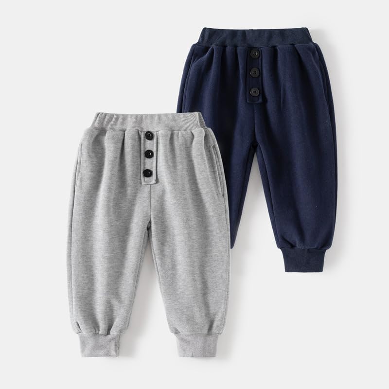 Irsutey Toddler Boys Cotton Jogger Sweatpants 1