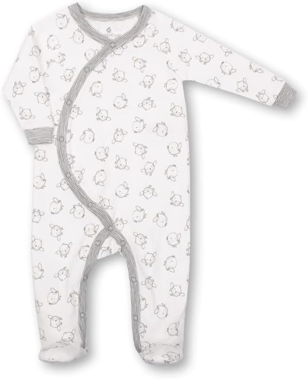 Snugabye Dream Kimono Sleeper Animal Prints Cotton Composition Easy OnOff Snap Closure