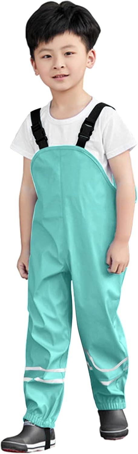 Waterproof Kids Rain Pants for Boys and Girls