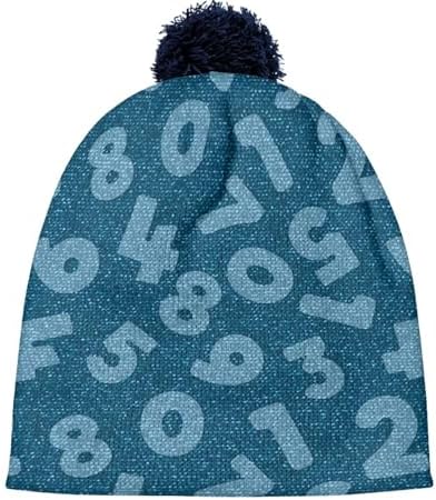 Pwnixequ Knitted Winter Beanie with Poms for Toddler Boys and Girls Collection