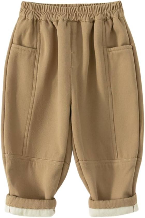 Cotton Fleece Jogger Pant for Toddler Boys - Warm Stretchy and Stylish