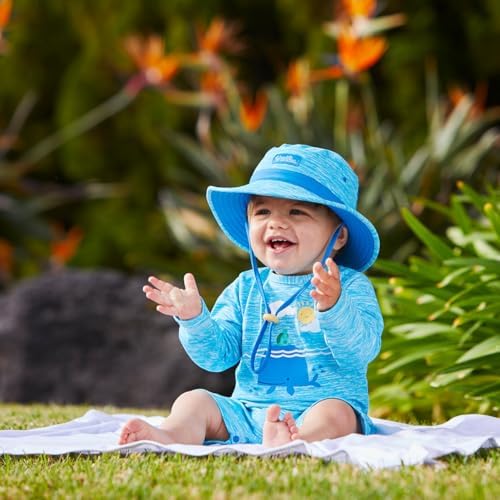 UV SKINZ UPF 50 Swim Hat for Baby Boys - Protection Fun