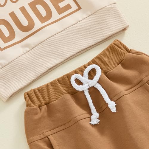 Baorji Toddler Fall Outfits 2-Piece Set - Daddys Little Dude Design