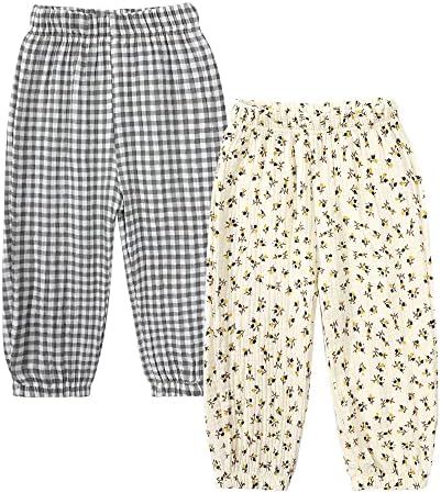 Stylish Cotton Linen Ankle Trousers for Kids