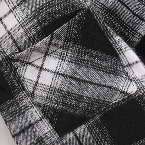 2025 Plaid Long Sleeve Hoodie Set for Boys