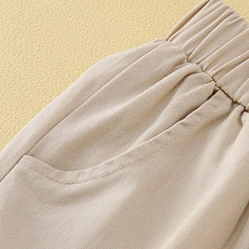 Jogger Pants for Kids Beige Pull-On Enjoyable Activity