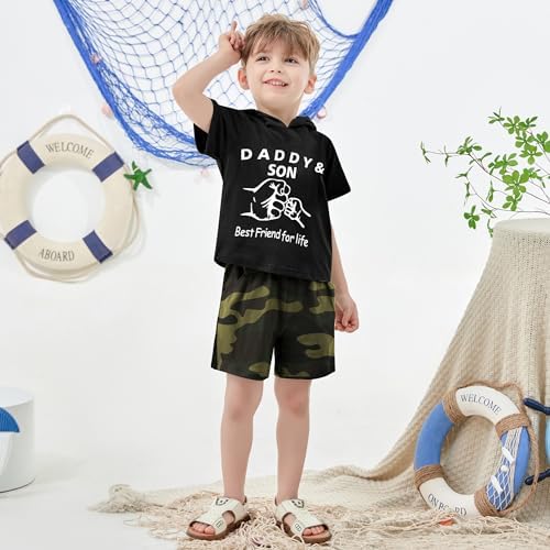 SanMio Toddler Boys Summer Casual Hole-Free Short Sets