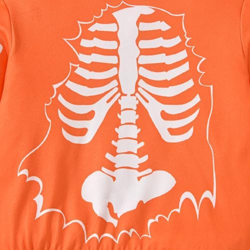 PENNSOY Little Baby Skeleton Print Halloween Outfit Set