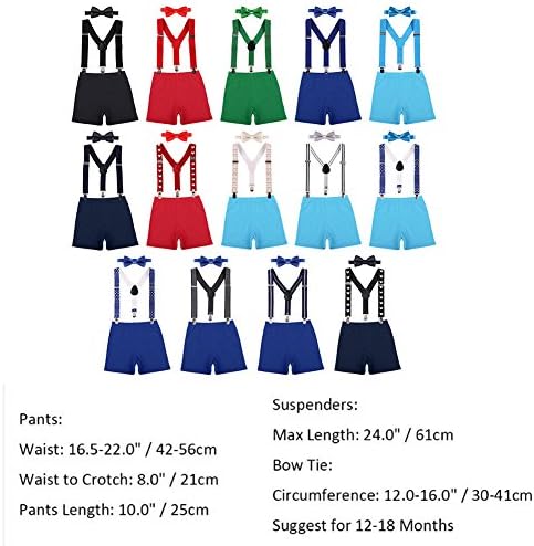 Cute Suspension Bow Tie Set for Baby Boys - Party Time