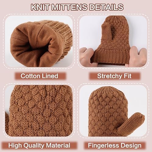 Warm Stretchy Toddler Mittens Perfect Gift for Kids Soft Flexible and Durable
