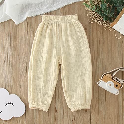 Perfect Fit Cotton Linen Pants for Boys and Girls by Zhizhaihu