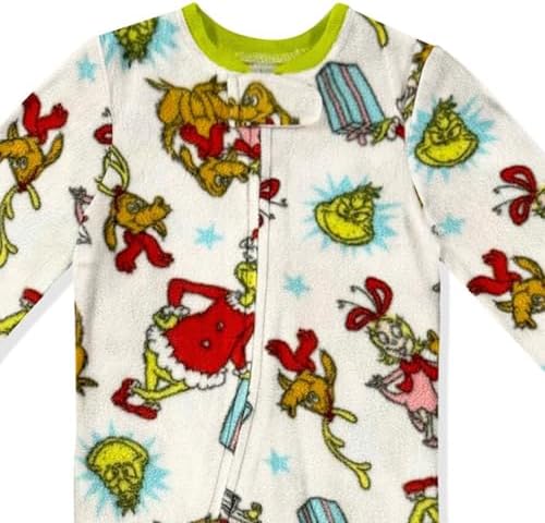 Dr Seuss Grinch Onesie Cozy Baby Pajamas