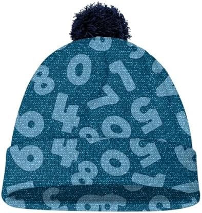 Pwnixequ Knitted Winter Beanie with Poms for Toddler Boys and Girls Collection