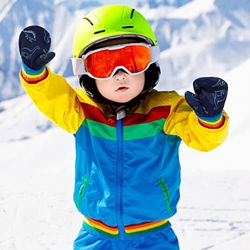 Olreco Toddler Waterproof Mittens Gloves - Warm Durable and Waterproof for Winter