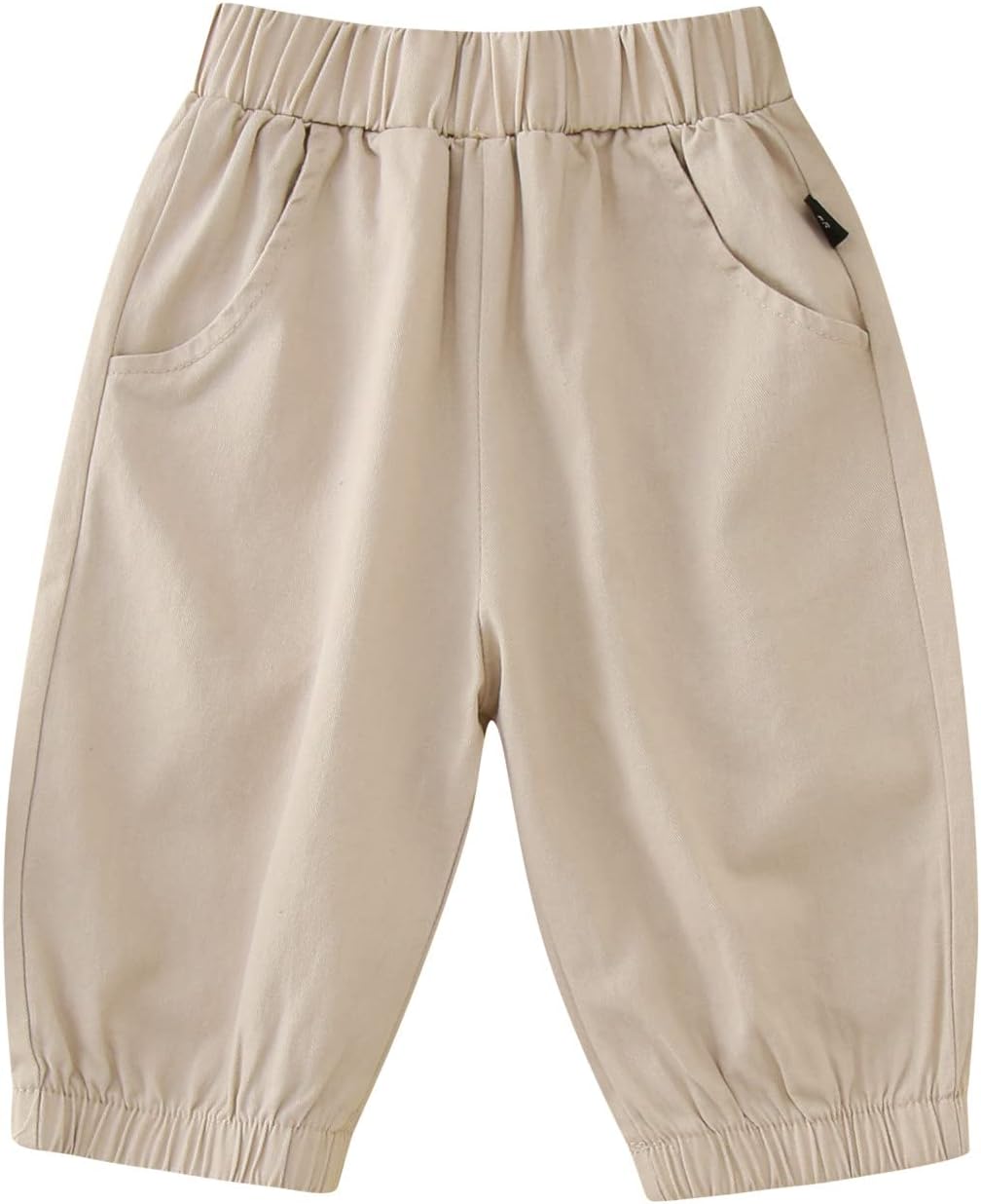 Jogger Pants for Kids Beige Pull-On Enjoyable Activity