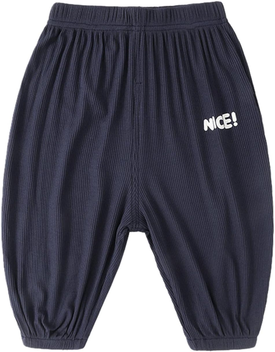 Toddler Boys Lightweight Letter Pants Loose Jogger Sweatpants