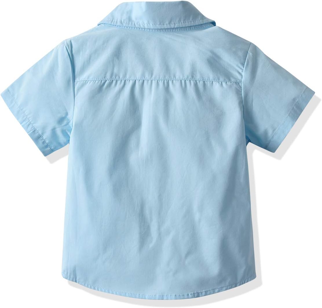 Gentleman Outfit Toddler Set - 4-in-1 Full-Length Shorts Accessories