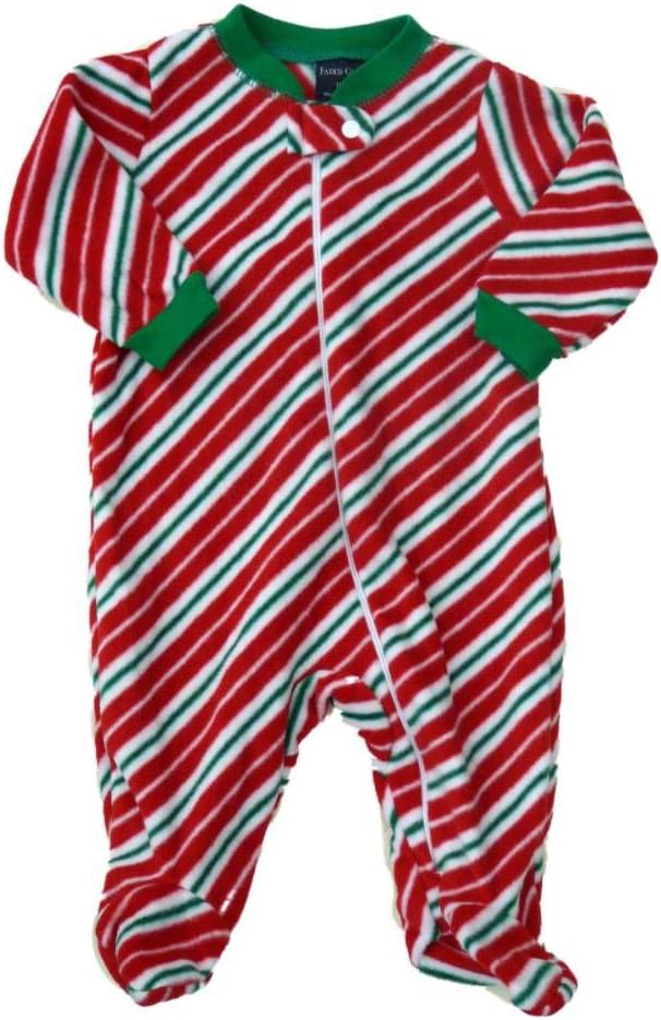 Faded Glory Cozy Red Fleece Blanket Sleepers for Babies