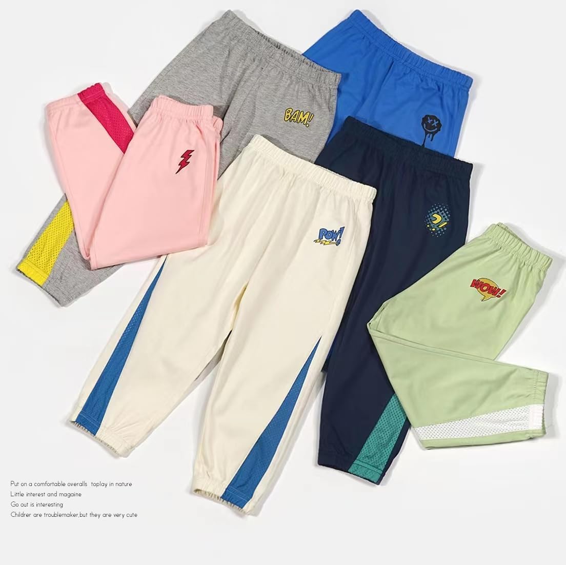 Perfect for Little Boys 2-Pack of Cotton Joggers for Kids