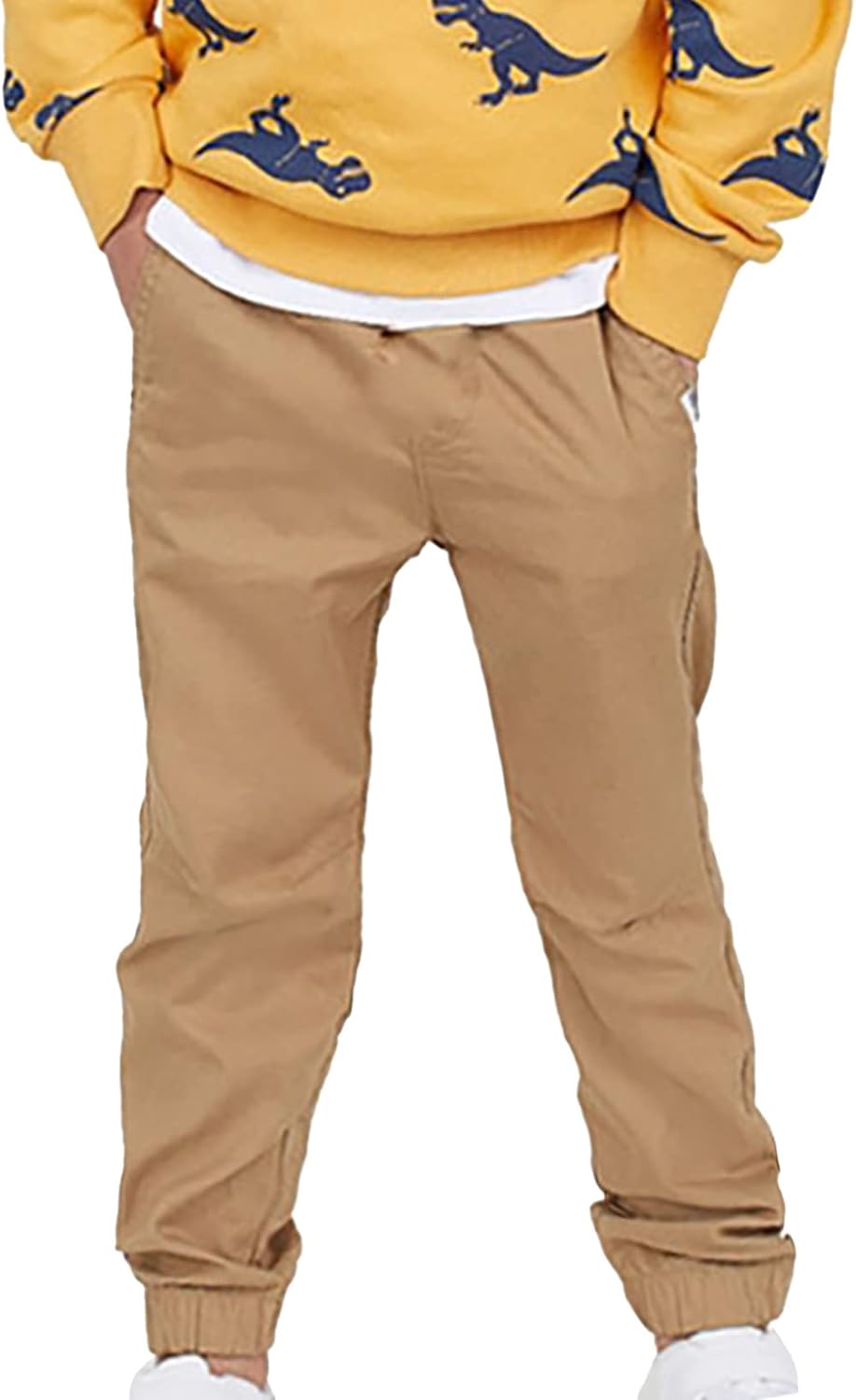 QinCiao Toddler Boys Chino Cargo Jogger Pants