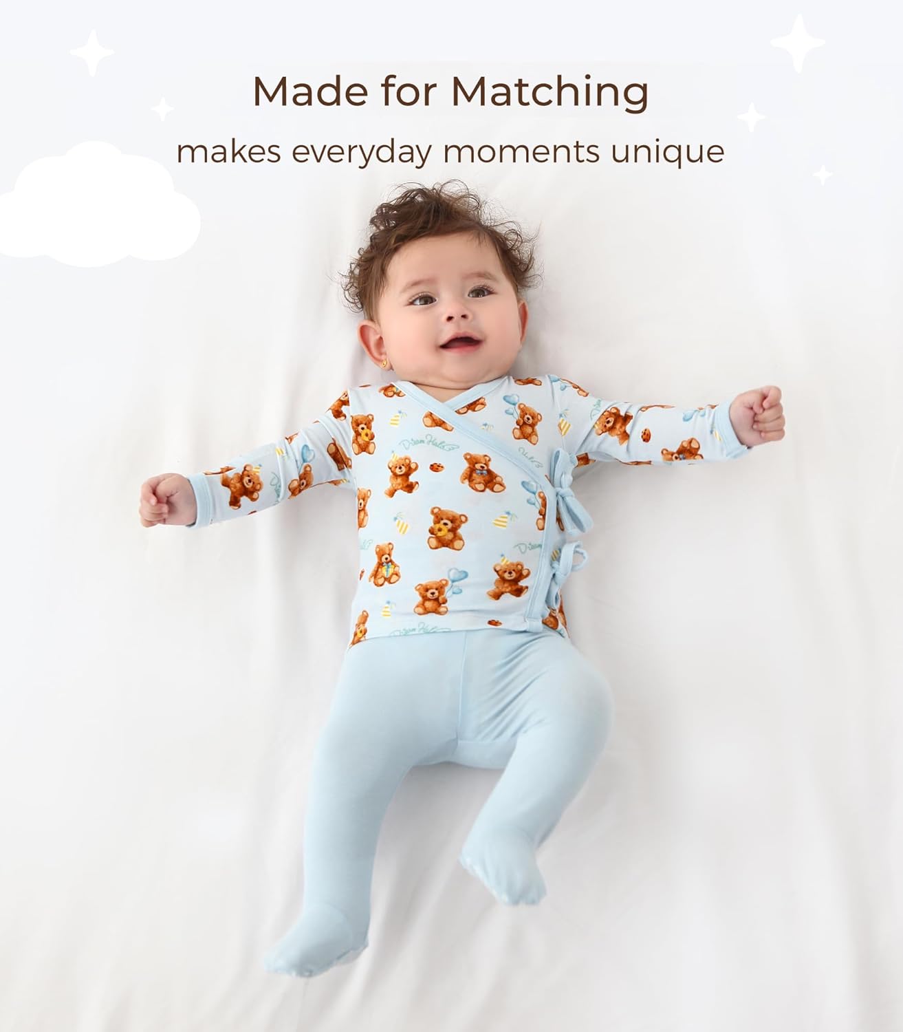 Exclusive Professional Newborn Boys Clothes Bamboo Viscose Kimono Sets