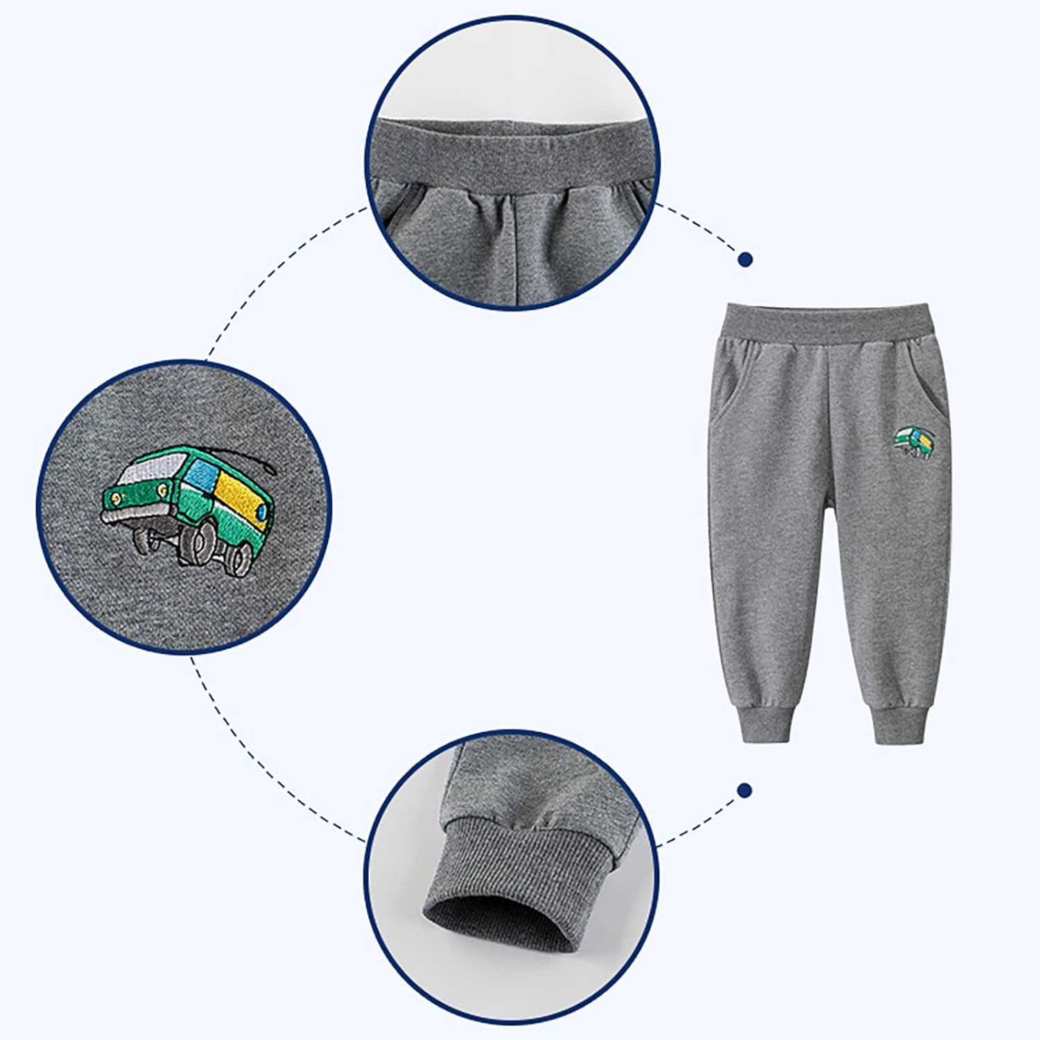 Zhizaihu Toddler Boys Girls Joggers Sweatpants