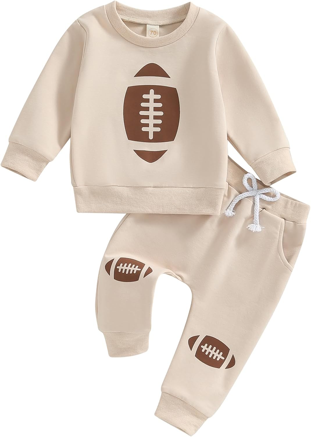Gueuusu Toddler Boy Football Outfit Set 2Pcs
