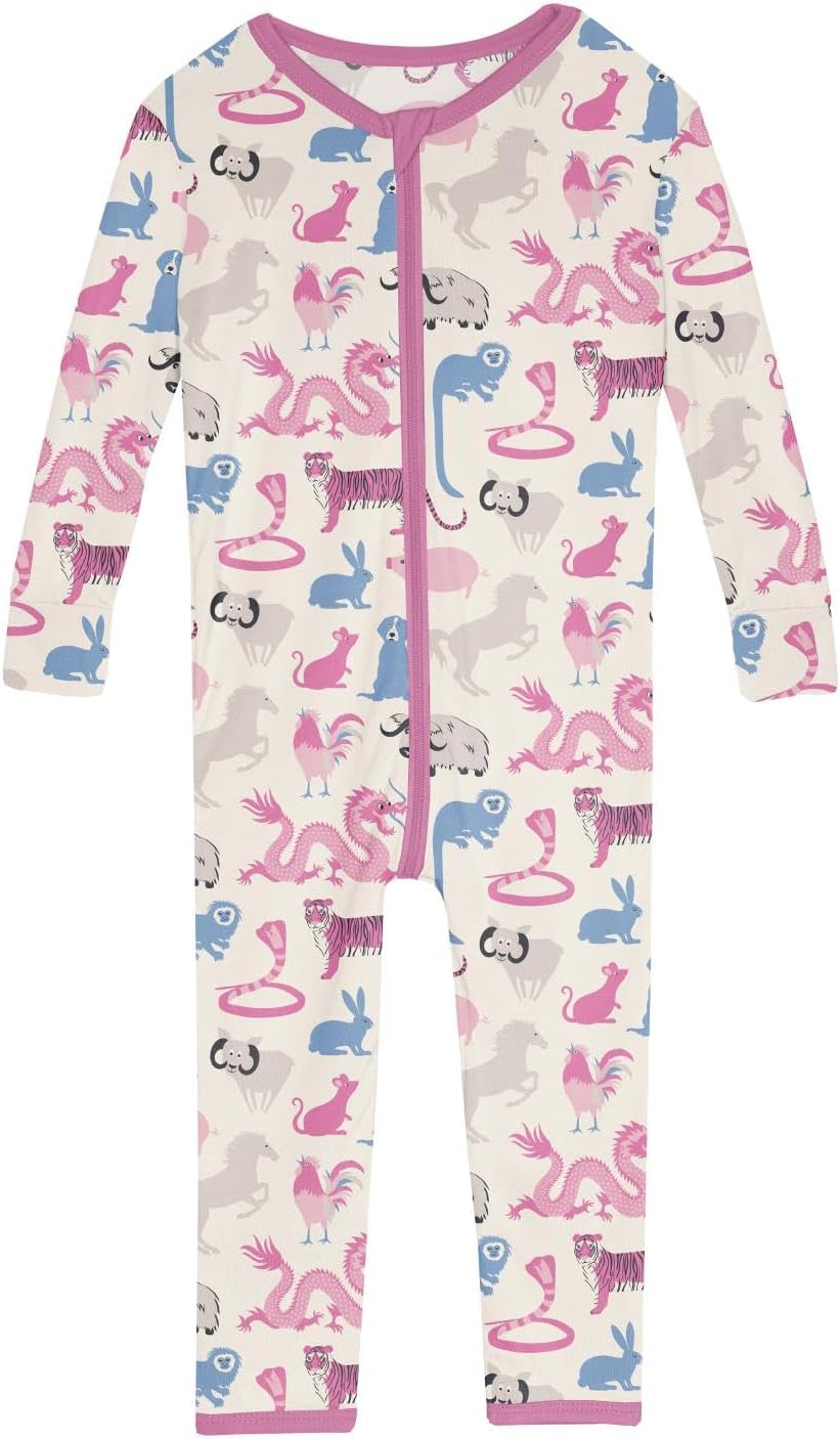 KicKee Print Convertible Baby Warms Sleep Crawler