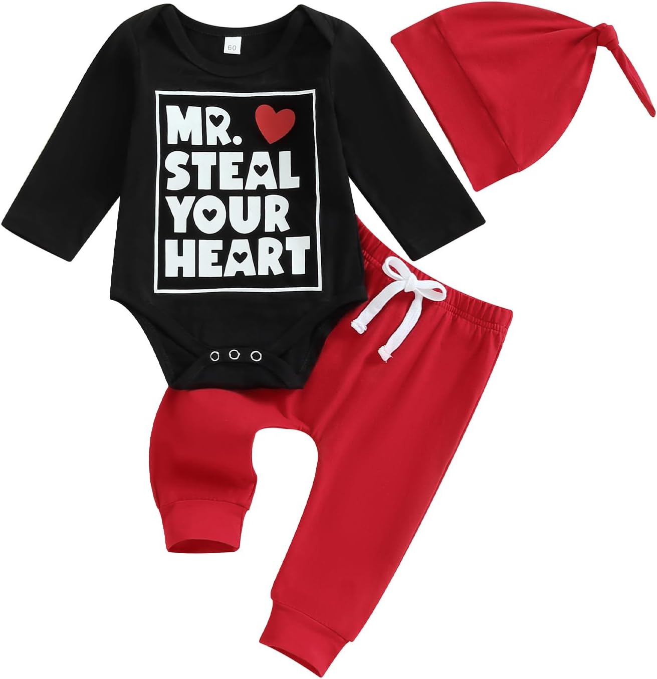 Perfect Valentines Day Boys Newborn Outfit Set