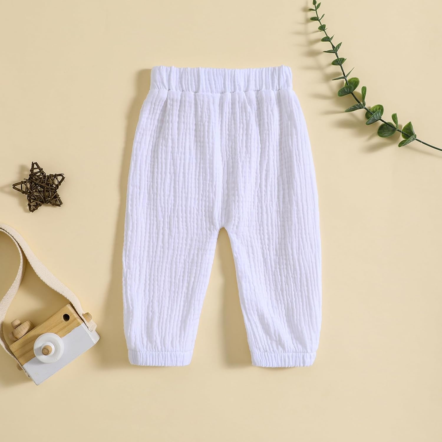 Pudcoco Elastic Waist Cotton Bottoms for Babies - Perfect for Toddlers