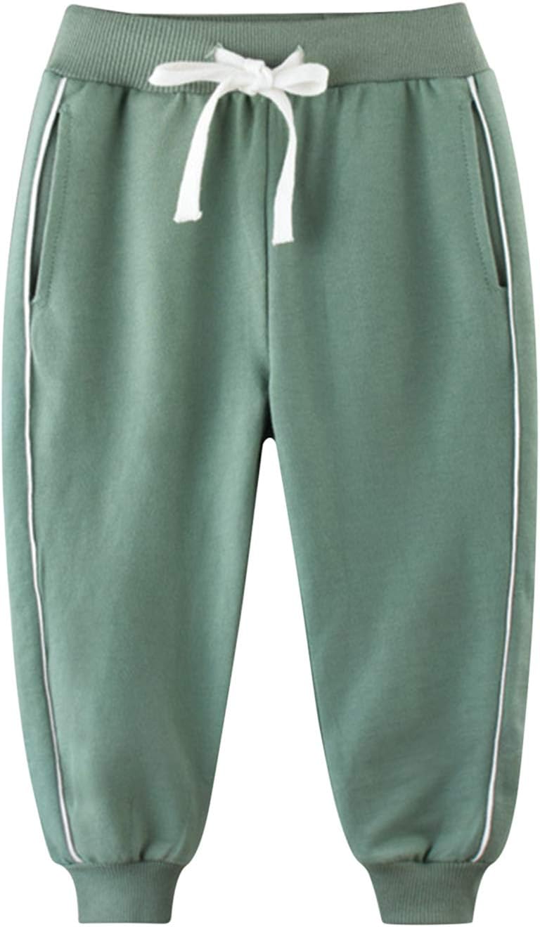 Evelin LEE toddler boys drawstring elastic waist sweatpants