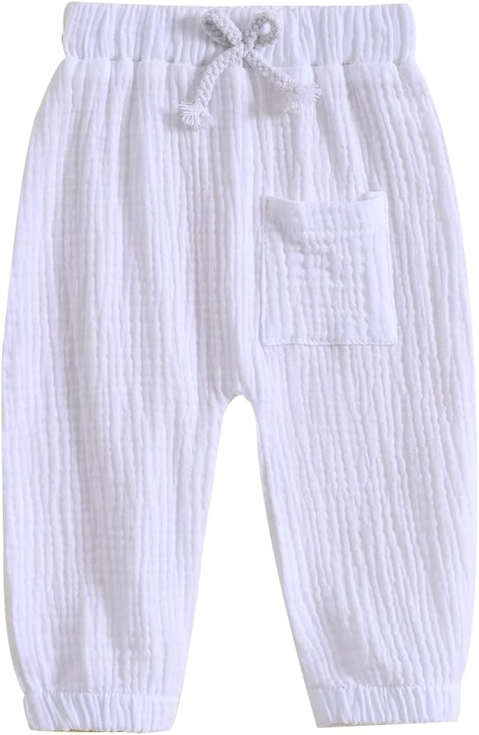 Pudcoco Elastic Waist Cotton Bottoms for Babies - Perfect for Toddlers