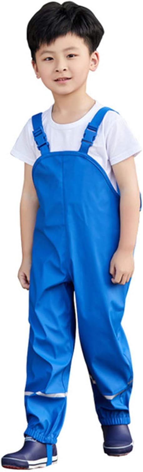 Child Waterproof Reflective Rain Pants for Boys and Girls