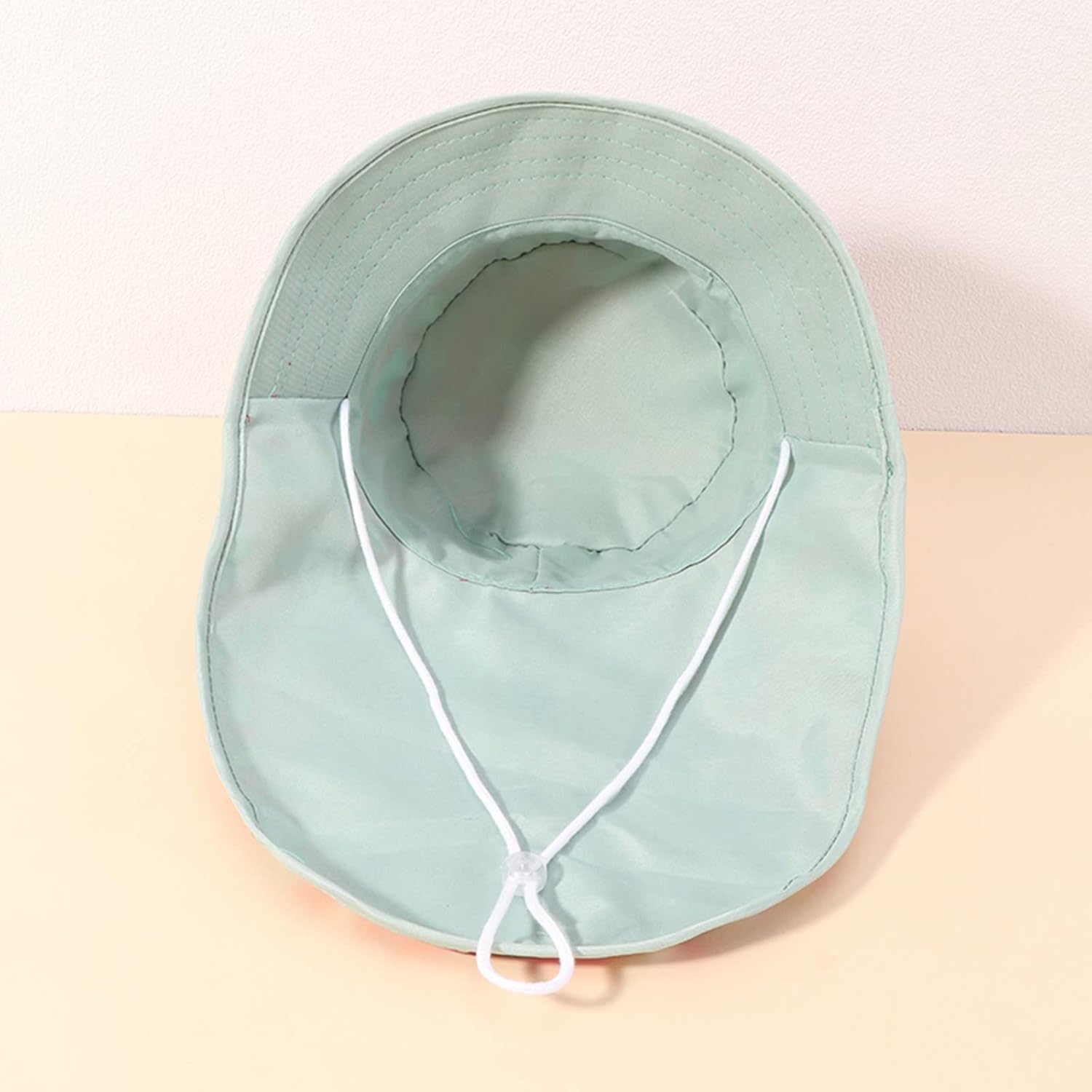 Adorable Kids Adjustable Chin Strap Sun Hat with Cartoon Print