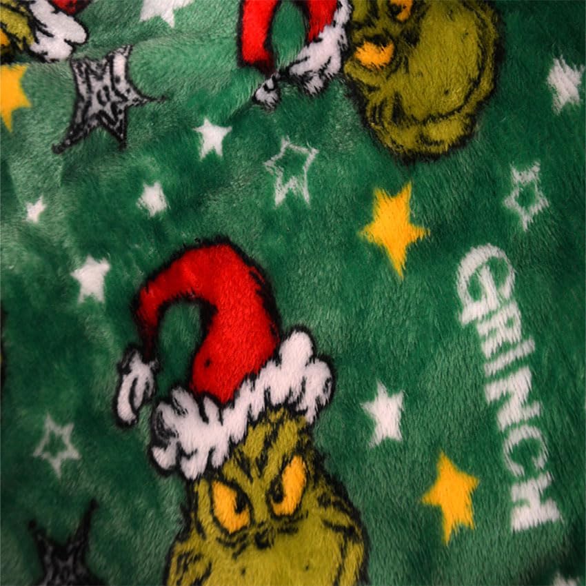 Dr Seuss Grinch Christmas Blanket for Babies Toddlers