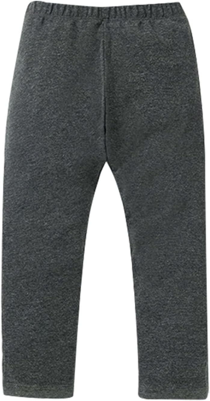 Winter Thermal Boys Girls Pants Comfy Cotton Blend Bottoms for Autumn Winter