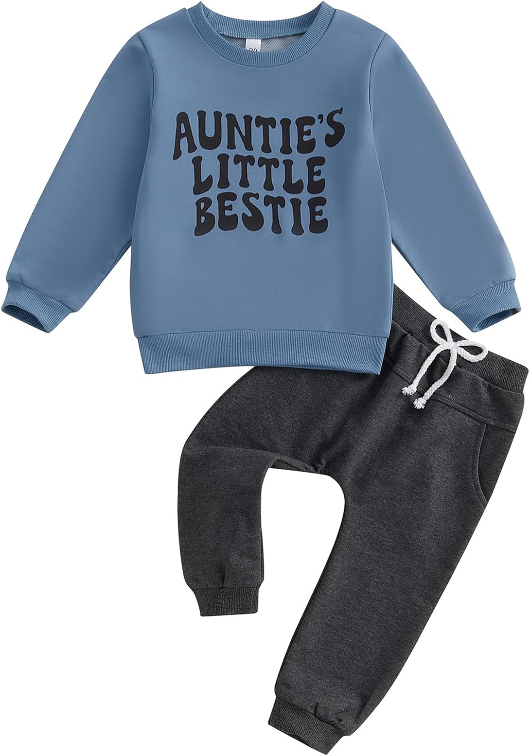 Mabackly Baby Boys Set Long Sleeve Sweater with Print