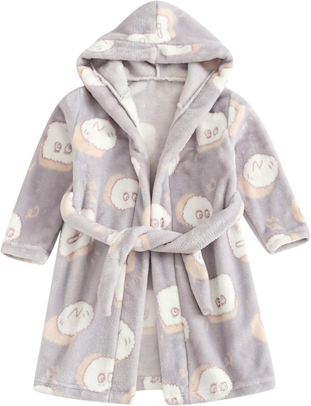 Adorable Cartoon Flannel Pajamas for Toddler boys and girls with Belts