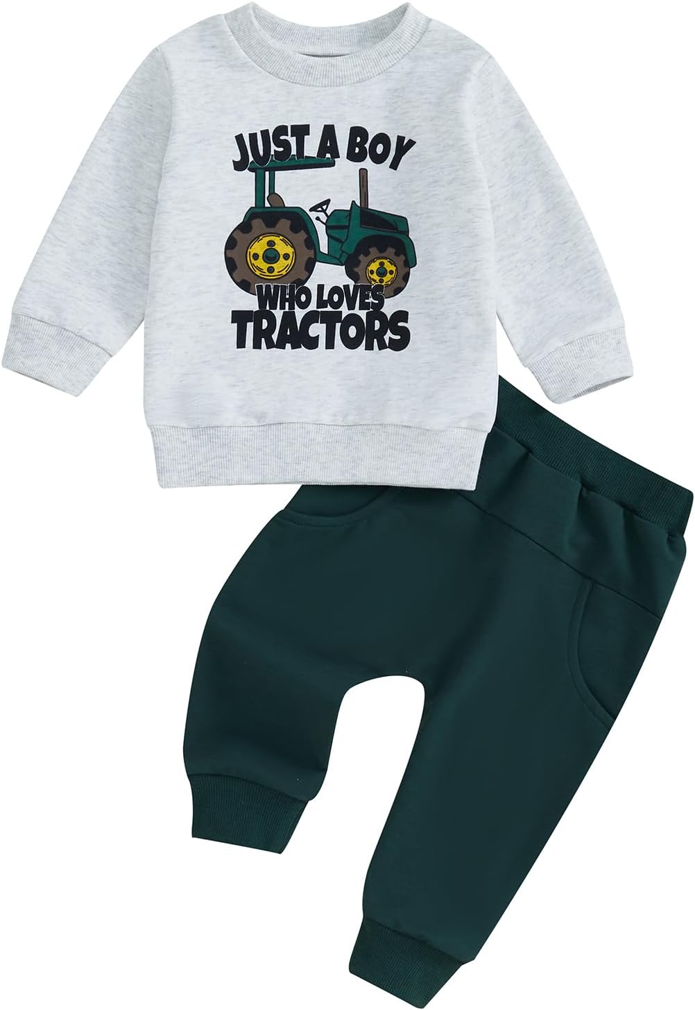 Awevudst Baby Boy Tractor Letter Set